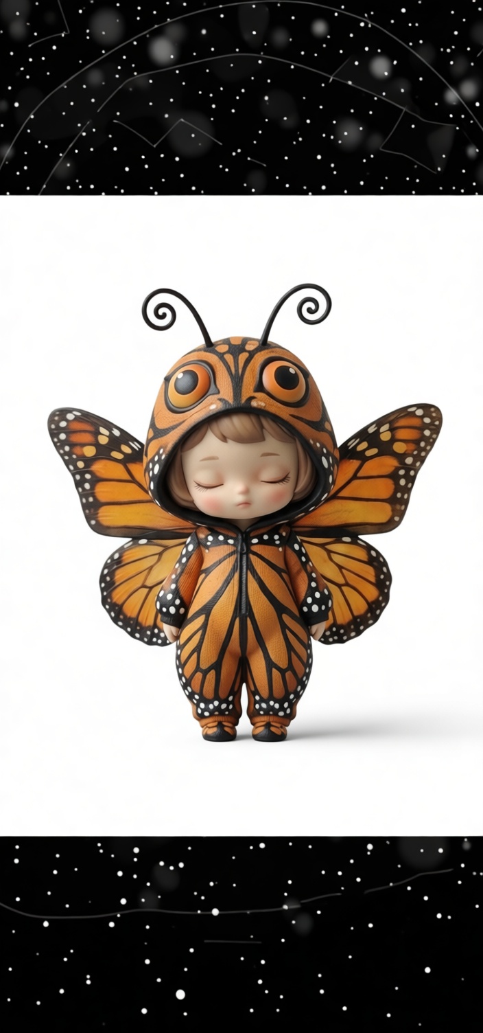 Monarch Butterfly Figurine free 3D printable STL