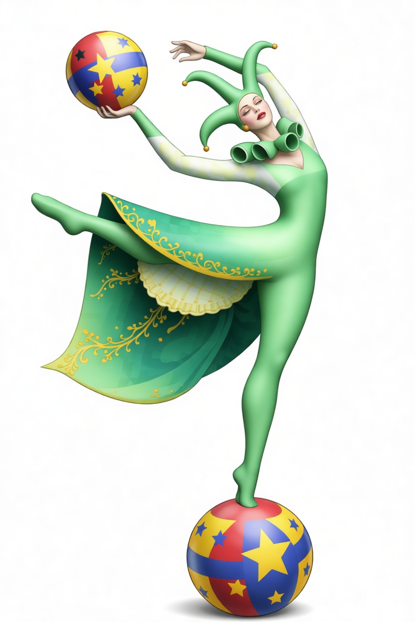 Harlequin Jester Figurine free 3D printable STL