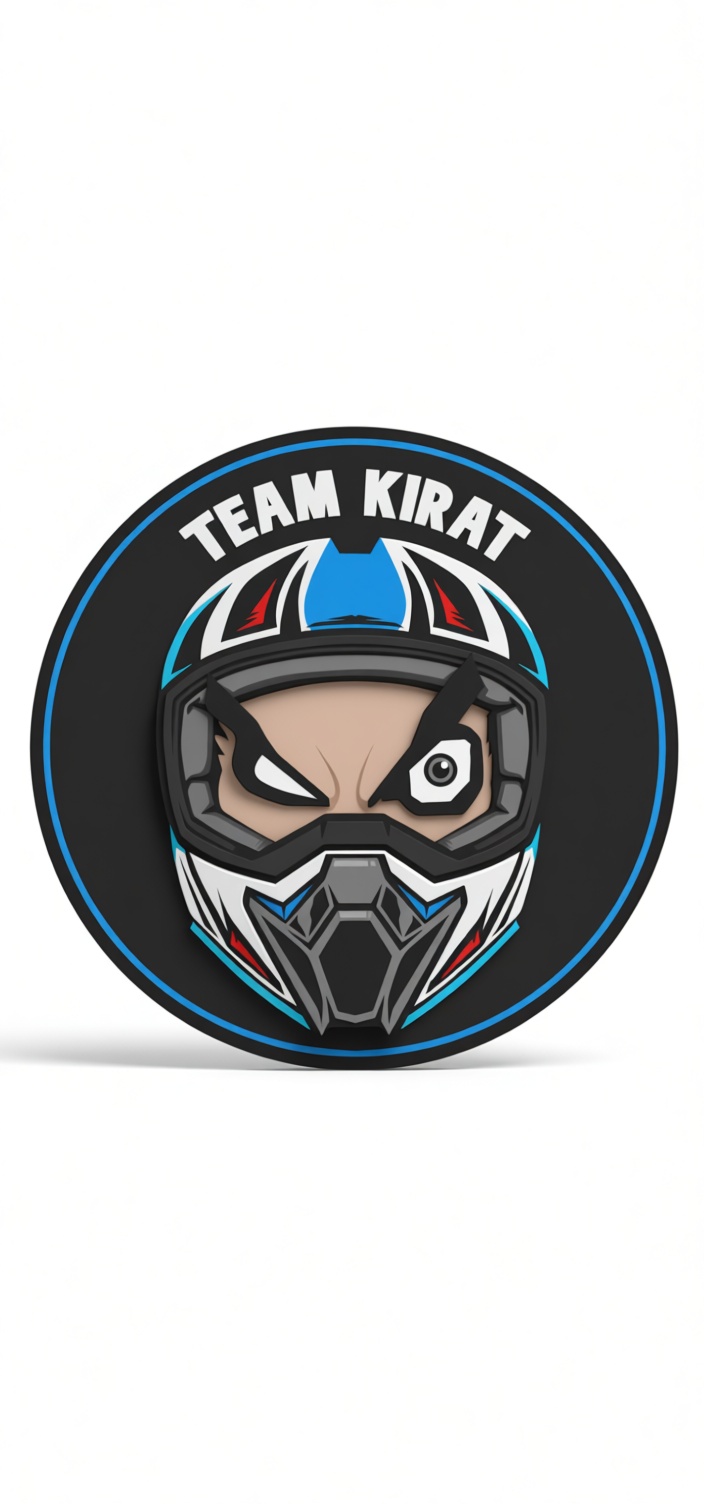 Team Kirat Helmet Badge free 3D printable STL