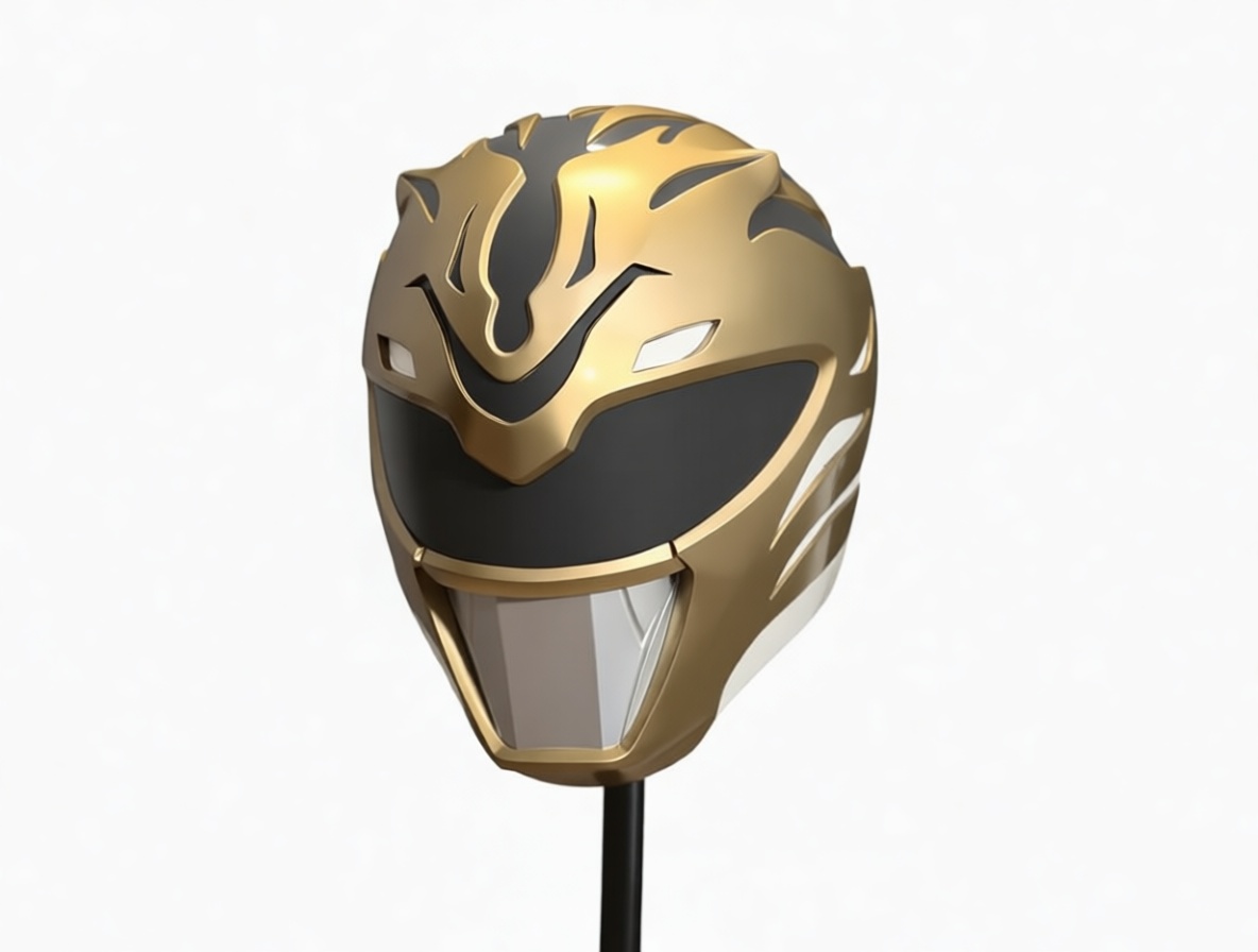White Ranger Helmet free 3D printable STL