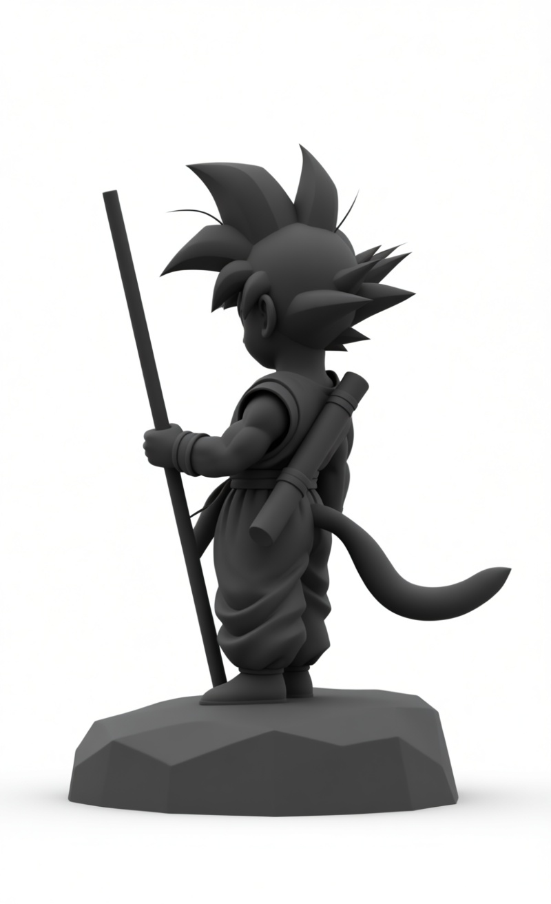 Kid Goku Figurine free 3D printable STL