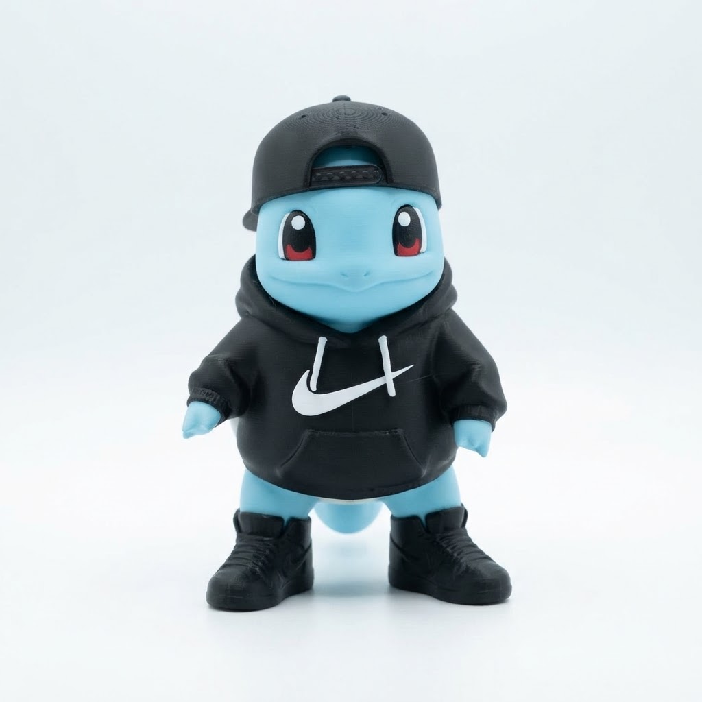 Squirtle Figurine free 3D printable STL