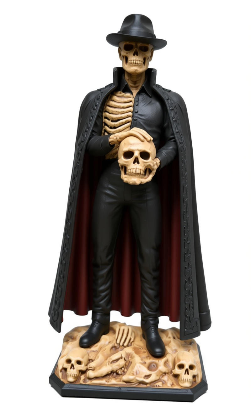 Skeleton Gentleman Figurine free 3D printable STL