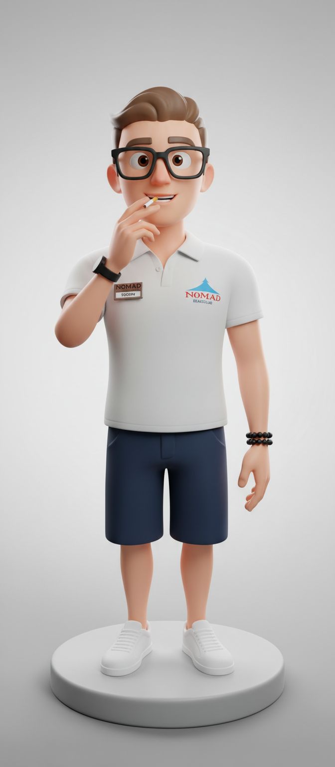 Nomad Beachclub Staff Figurine free 3D printable STL