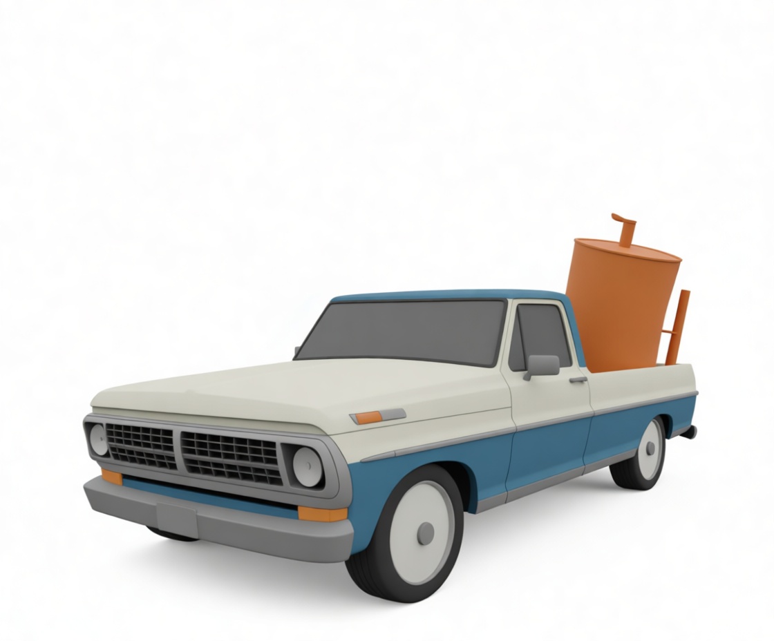 Classic Pickup Truck Model free 3D printable STL