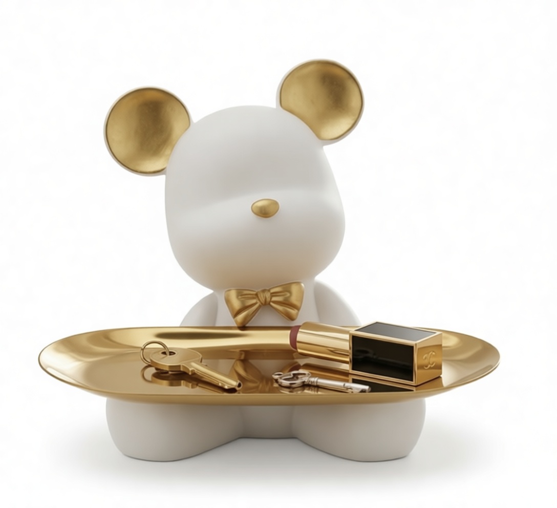 Bear Jewelry Holder Figurine free 3D printable STL