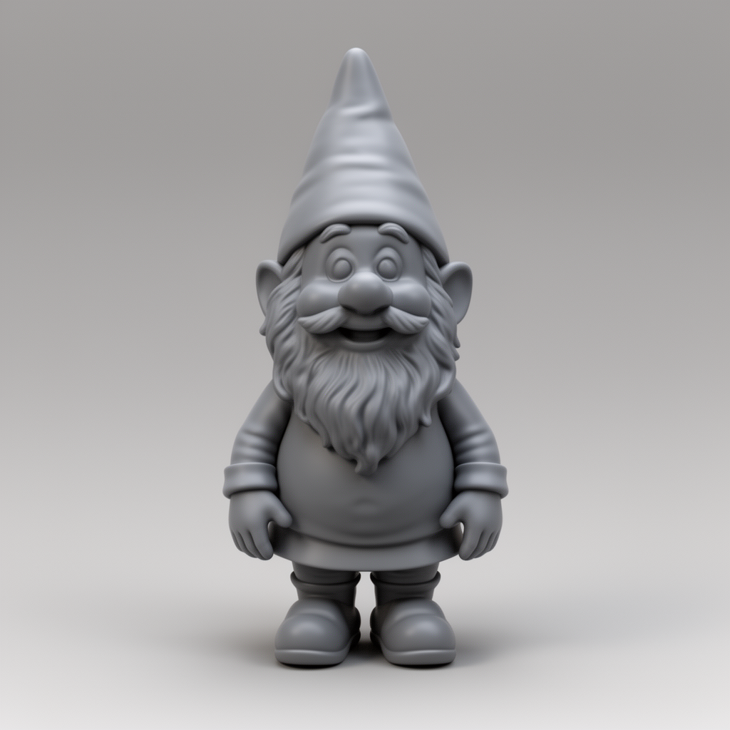 Classic Garden Gnome Figurine free 3D printable STL