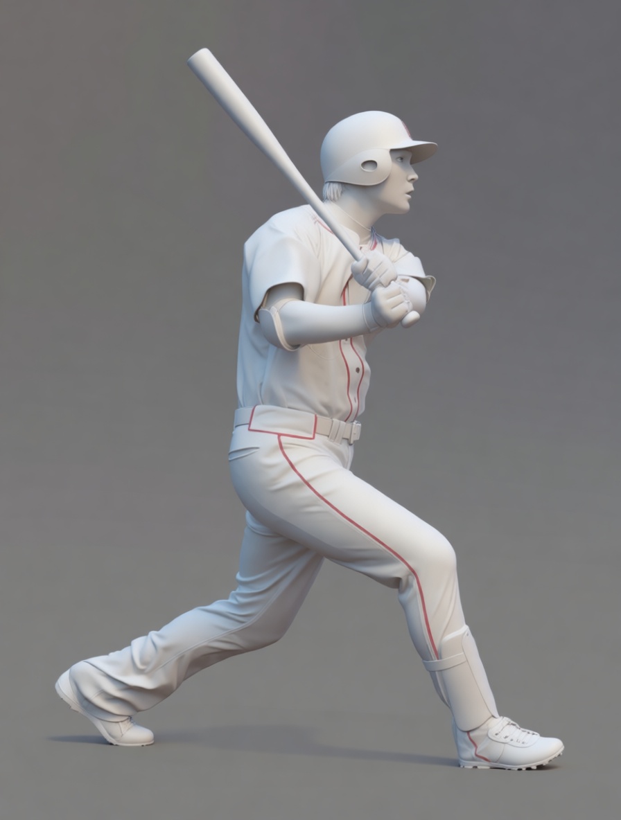 Baseball Batter Figurine free 3D printable STL