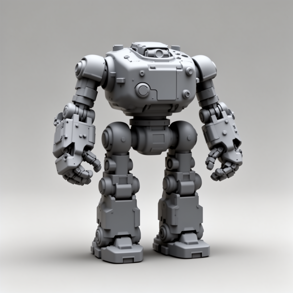 Chunky Robot Figurine free 3D printable STL