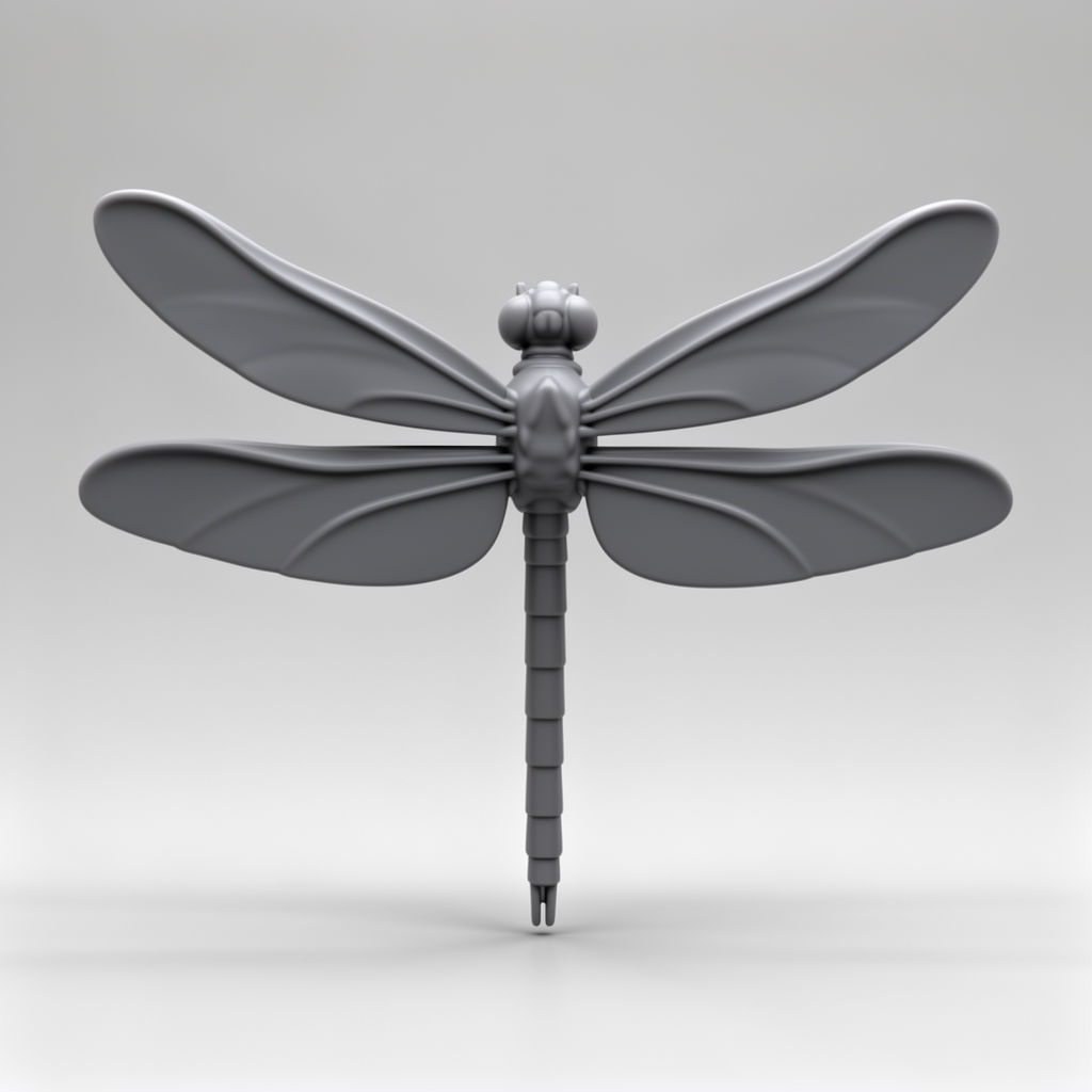 Dragonfly Miniature Figurine free 3D printable STL