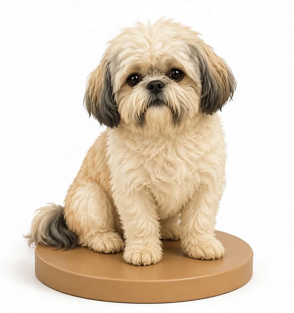 Shih Tzu Dog Figurine free 3D printable STL