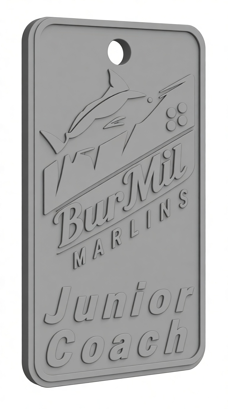 BurMil Marlins Coach Tag free 3D printable STL