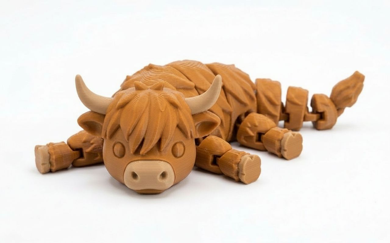 Highland Cow Figurine free 3D printable STL