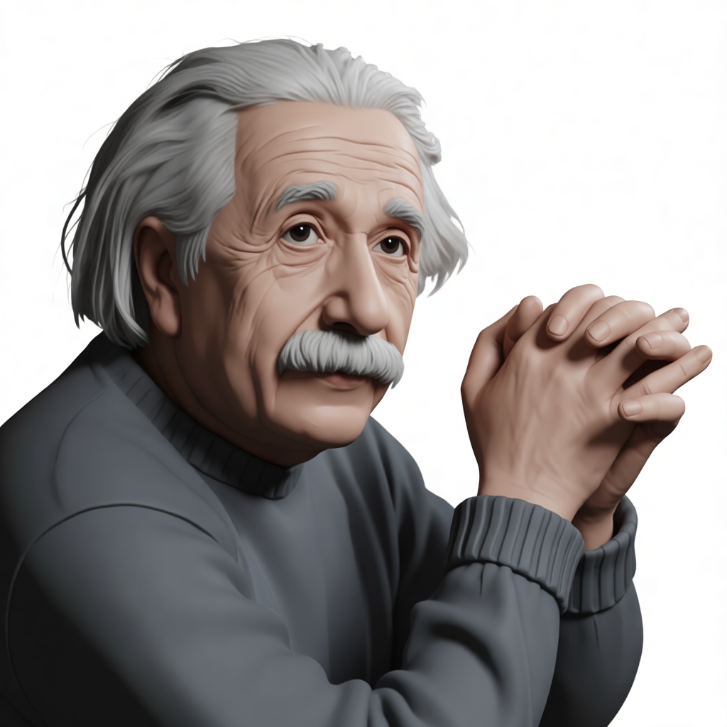 Albert Einstein Bust free 3D printable STL