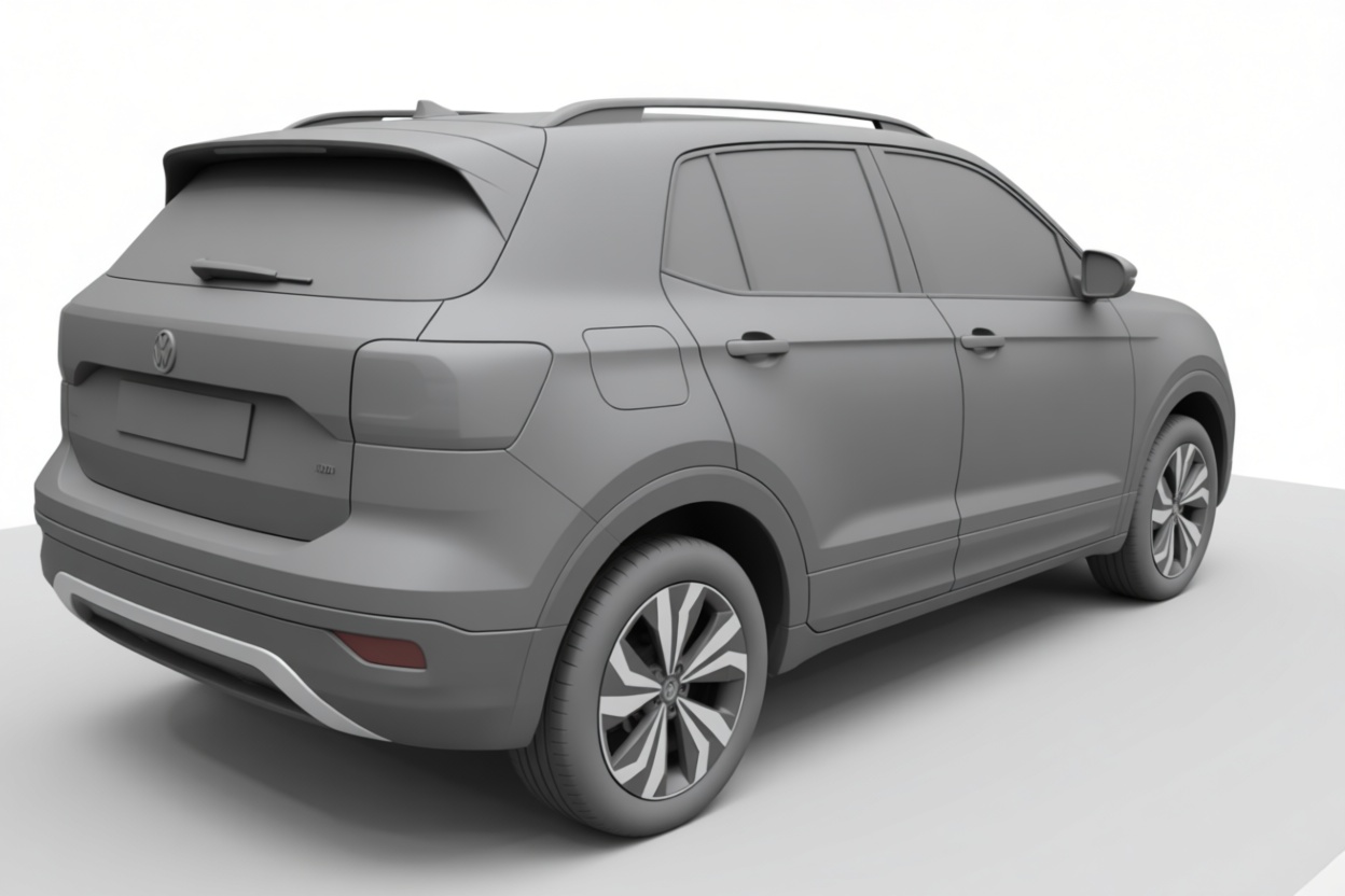 Volkswagen T-Cross Model free 3D printable STL