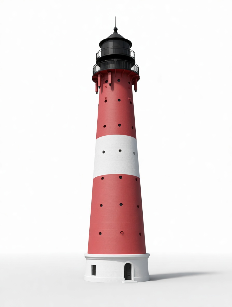 Classic Red Lighthouse Model free 3D printable STL