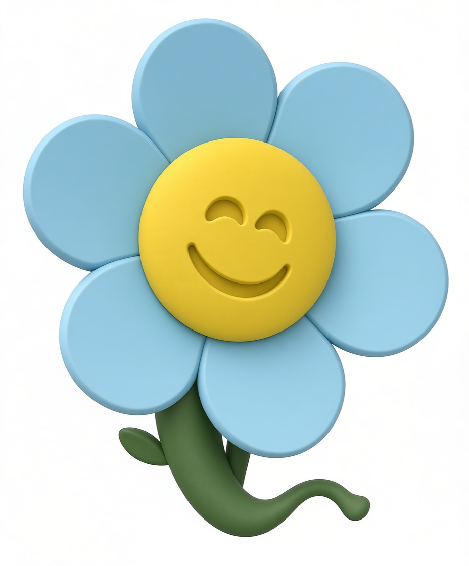 Smiley Flower Figurine free 3D printable STL
