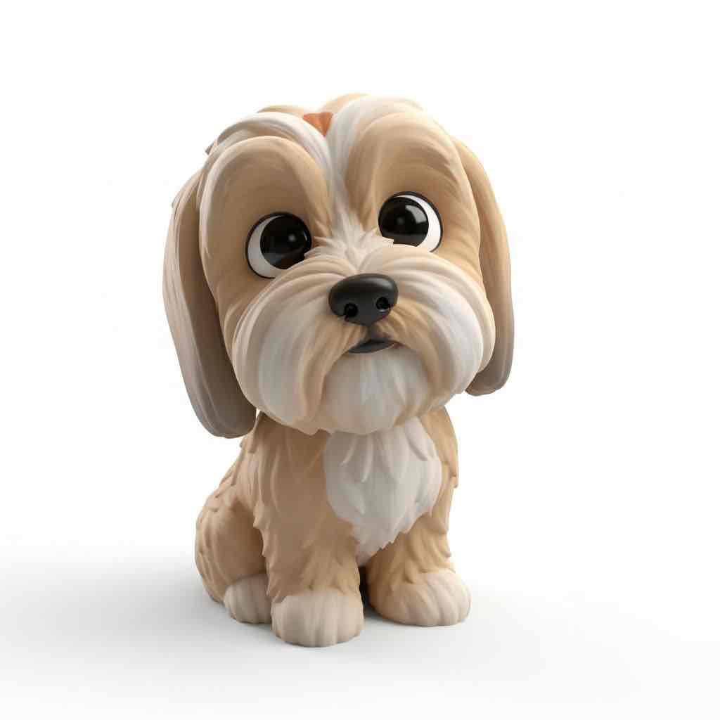 Cute Dog Figurine free 3D printable STL