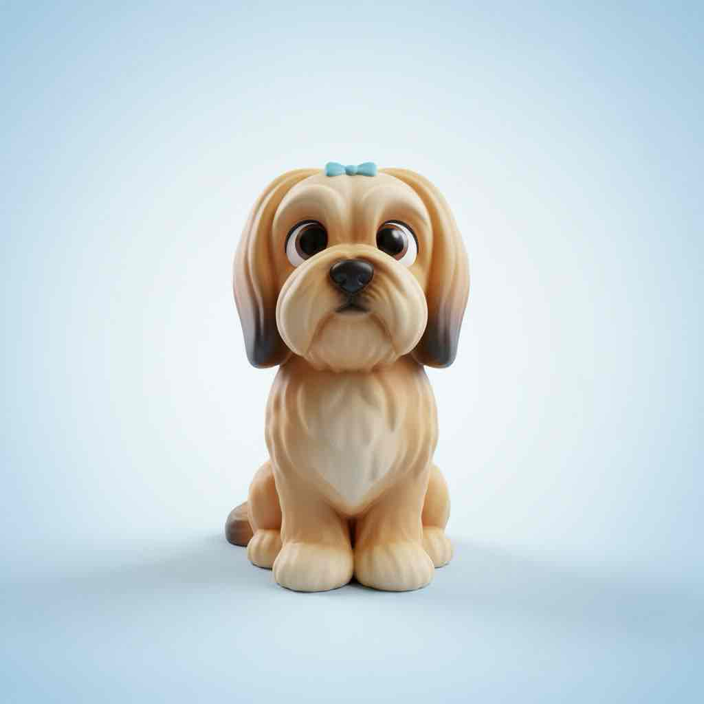Cute Dog Figurine free 3D printable STL