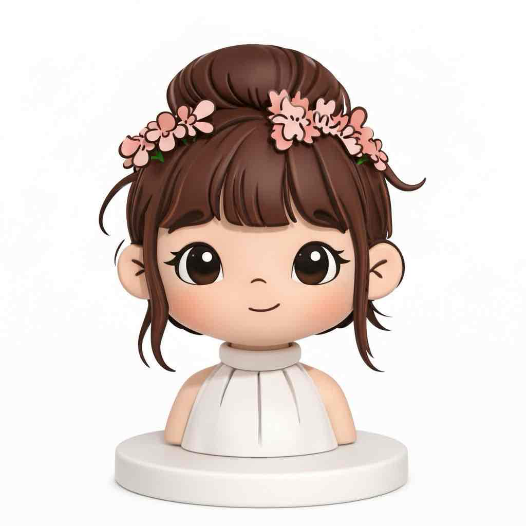 Cute Girl Figurine free 3D printable STL