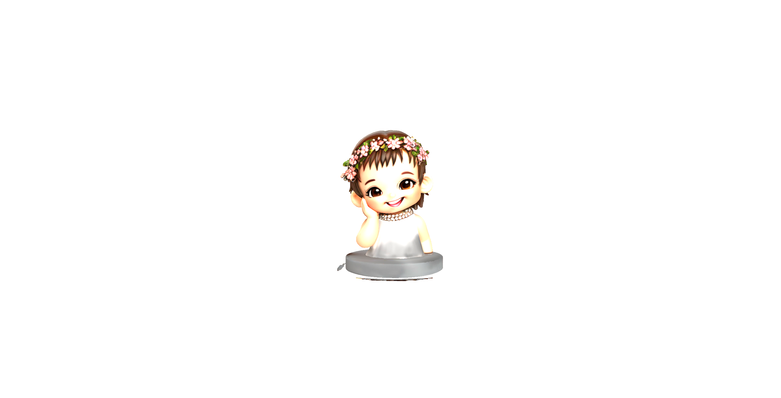 Cute Girl Figurine free 3D printable STL
