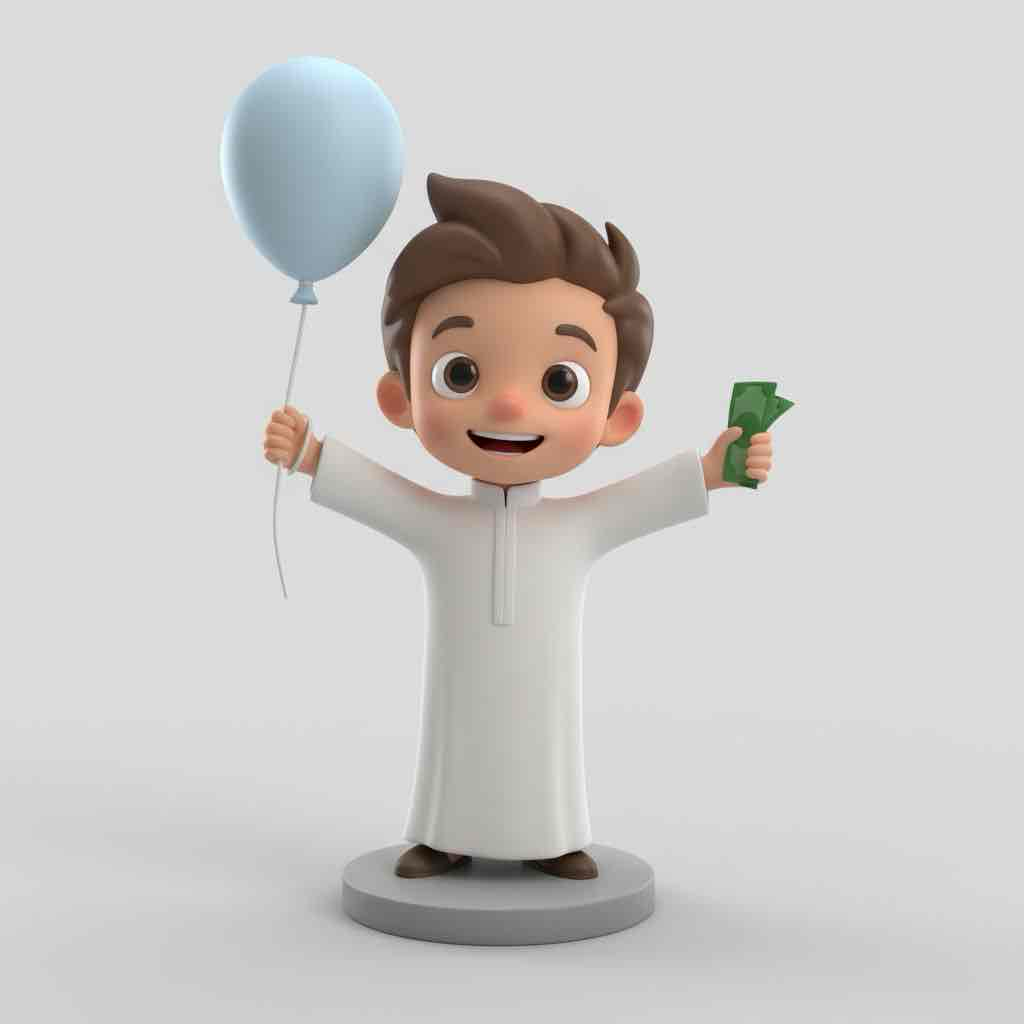 Joyful Boy with Balloon free 3D printable STL