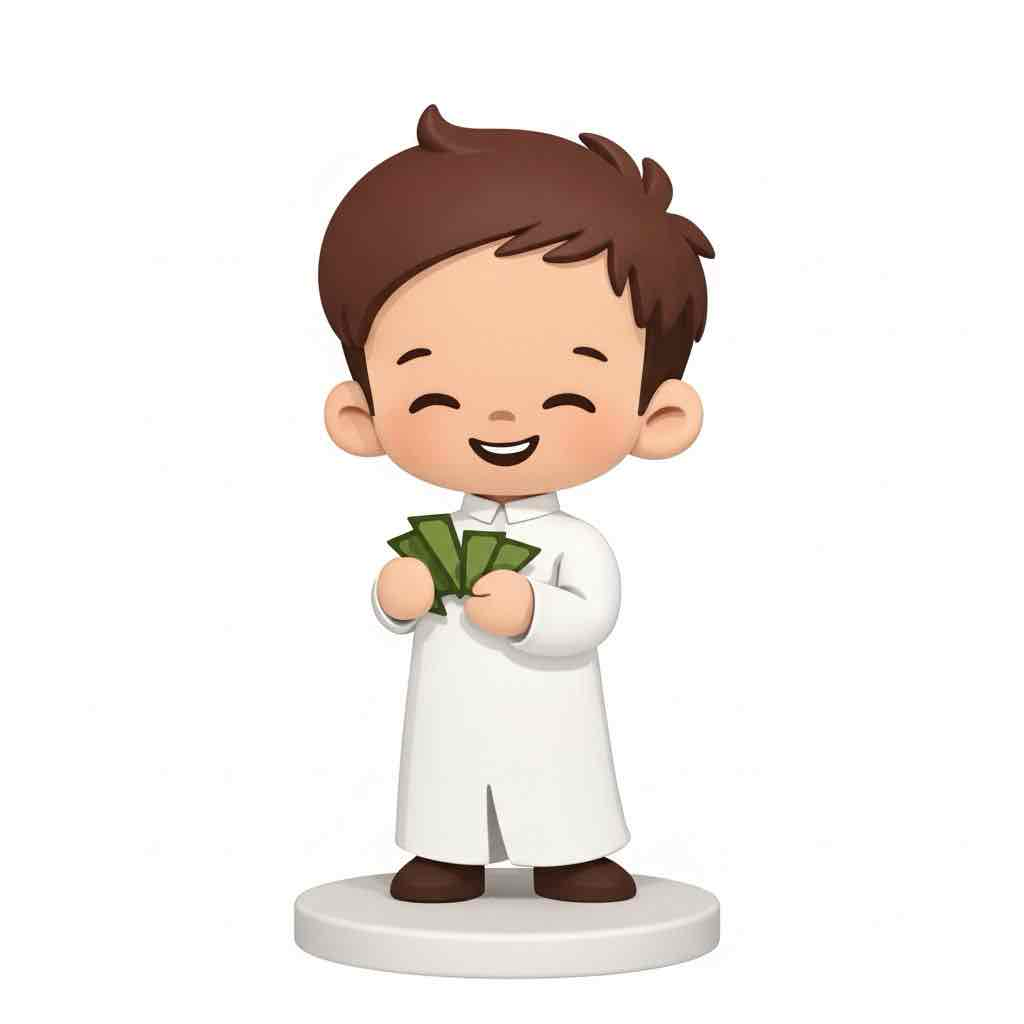 Happy Boy with Money free 3D printable STL