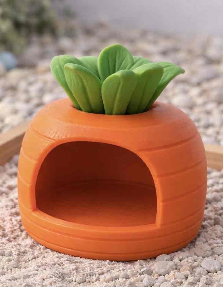 Carrot Pet House free 3D printable STL