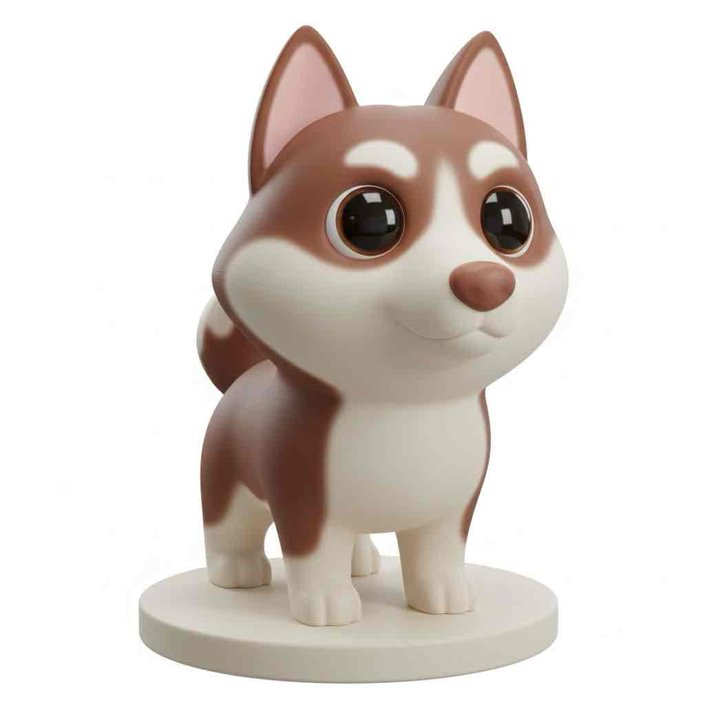 Cute Dog Figurine free 3D printable STL