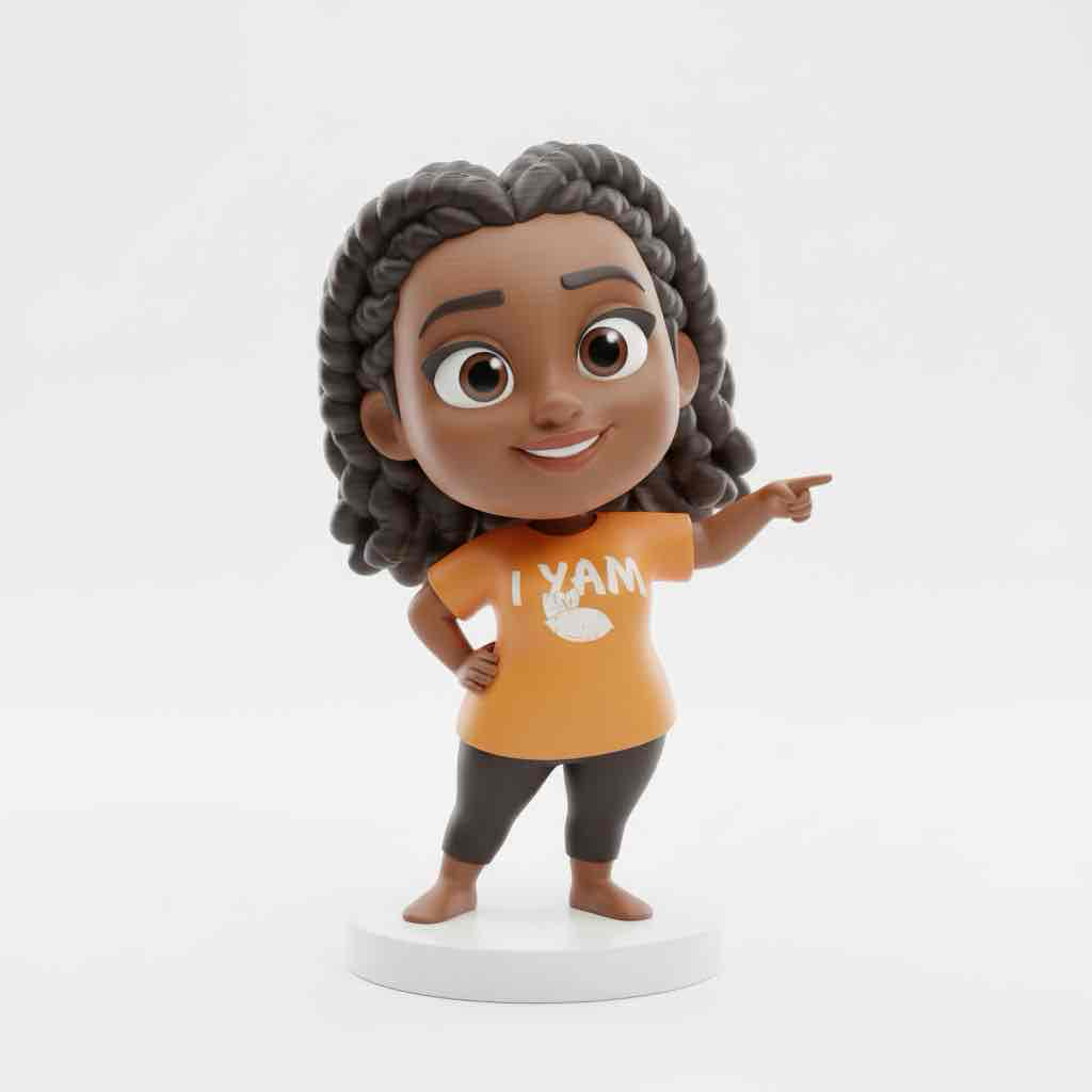 Animated Girl Figure free 3D printable STL