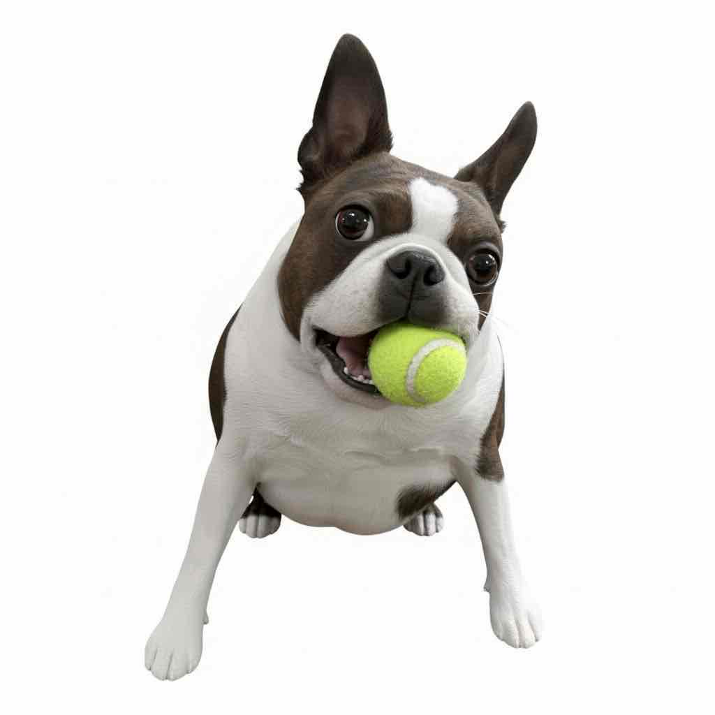 Boston Terrier Playing free 3D printable STL