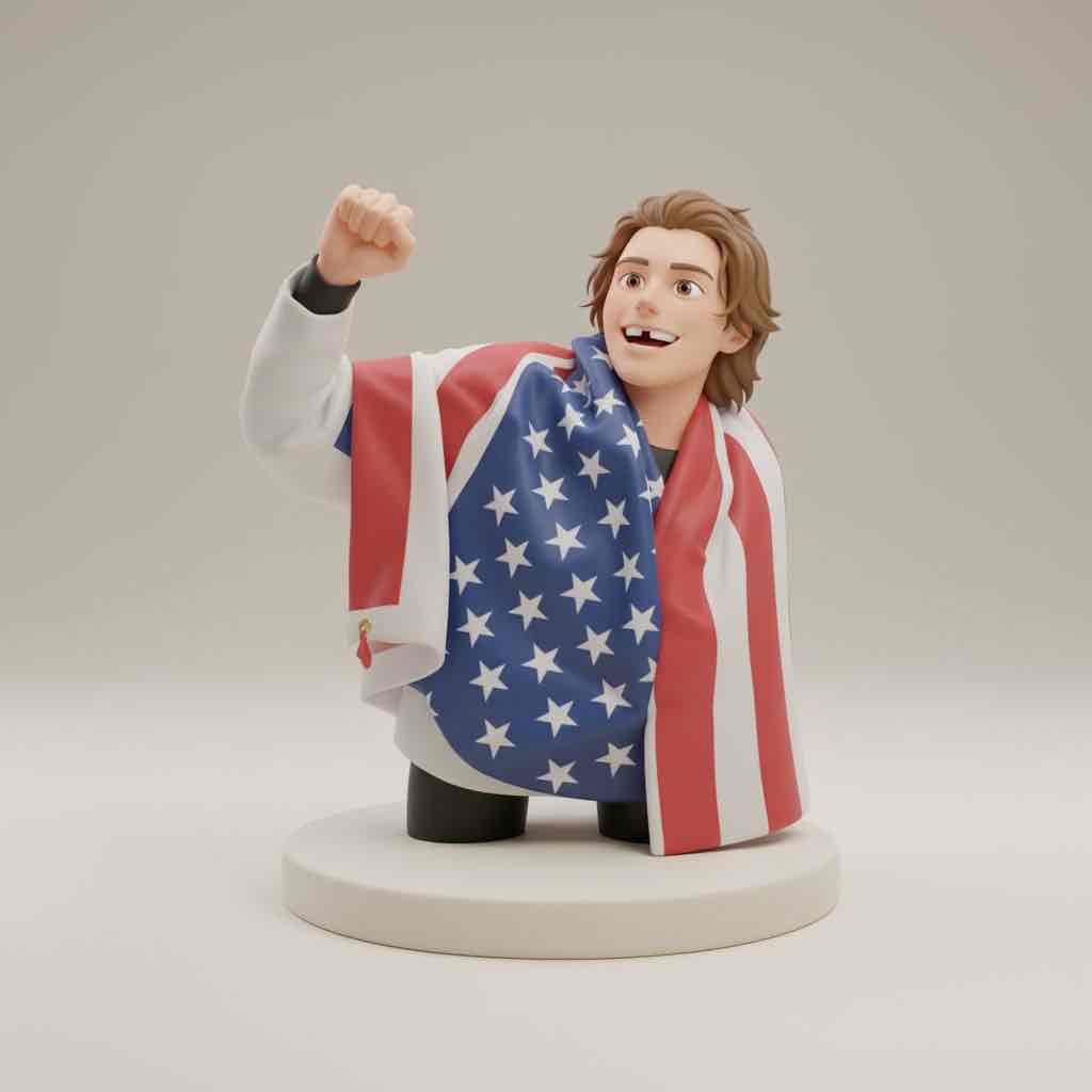 Happy American Figure free 3D printable STL