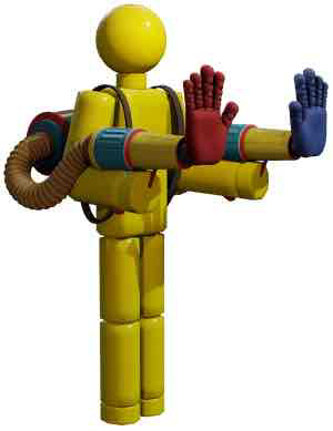 Yellow Training Dummy free 3D printable STL