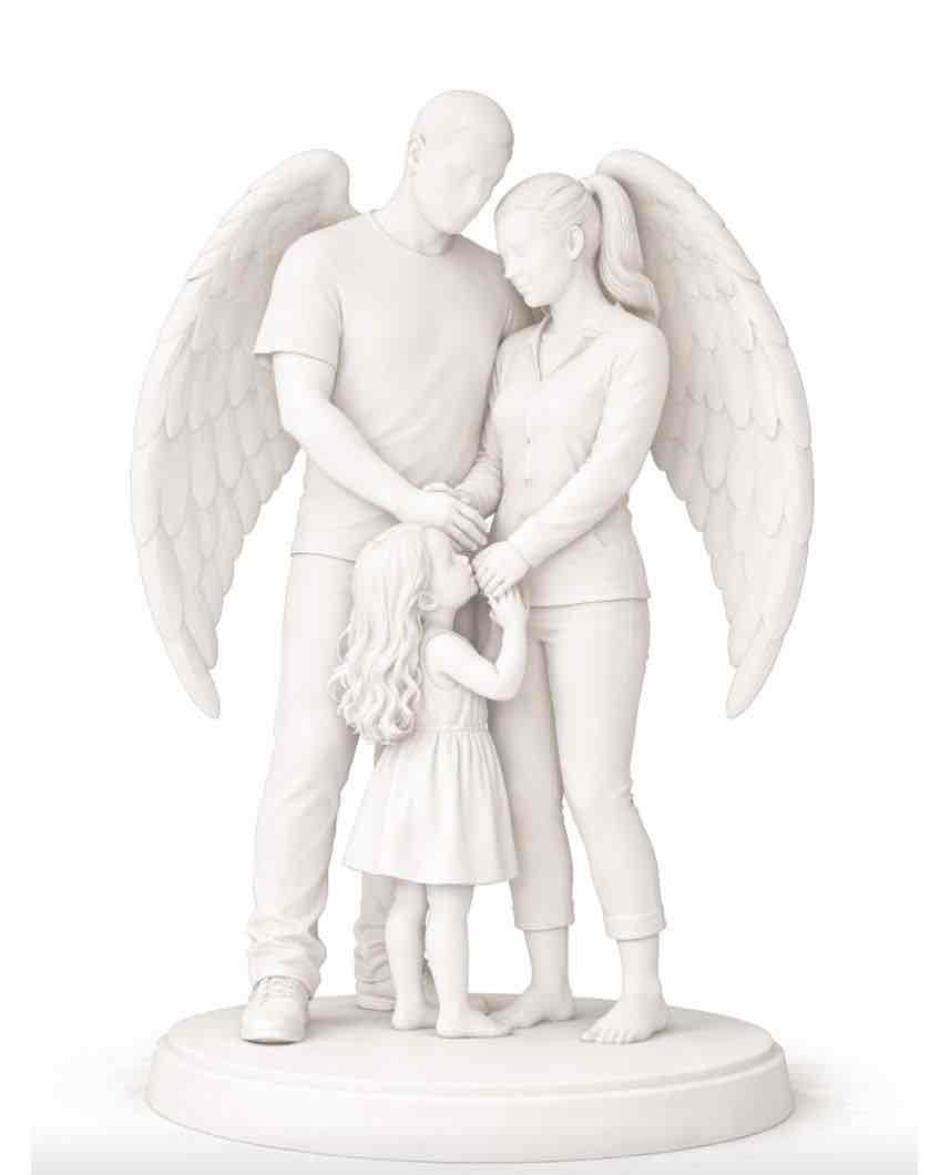 Angel Family Figurine free 3D printable STL