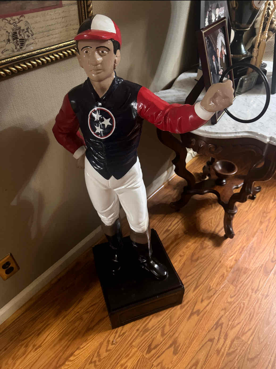 Jockey Figurine Stand free 3D printable STL