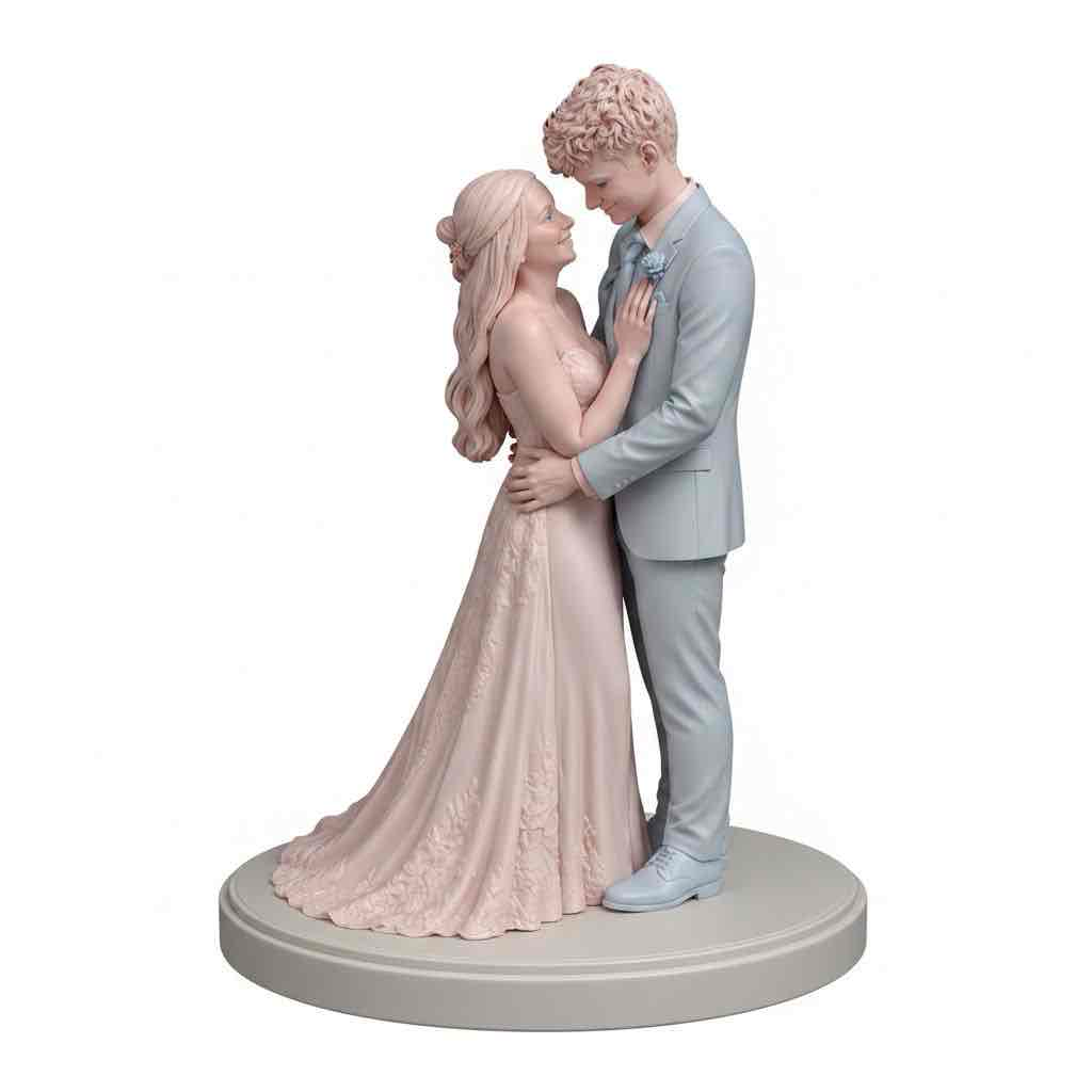 Bride and Groom Figurine free 3D printable STL