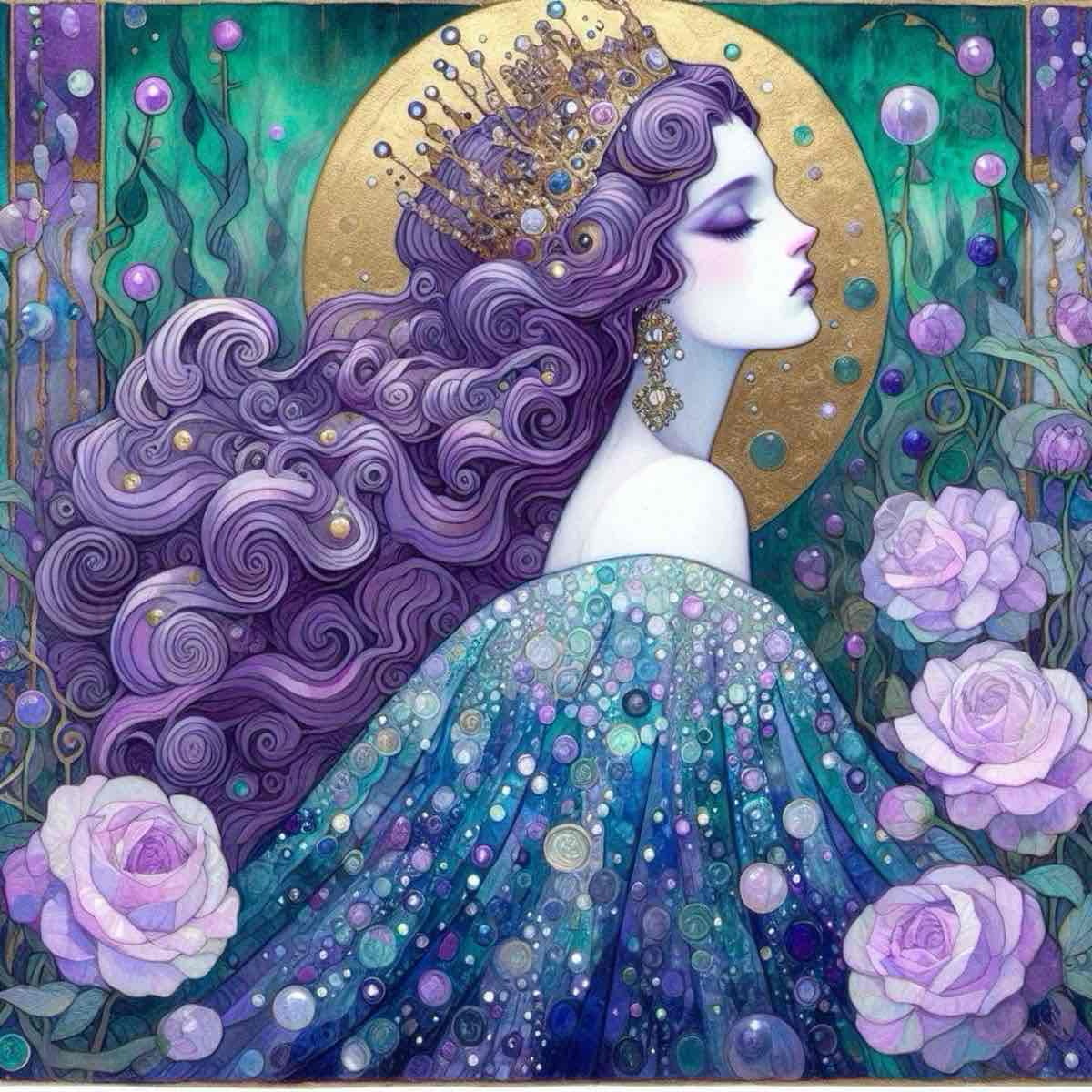 Elegant Purple Goddess free 3D printable STL