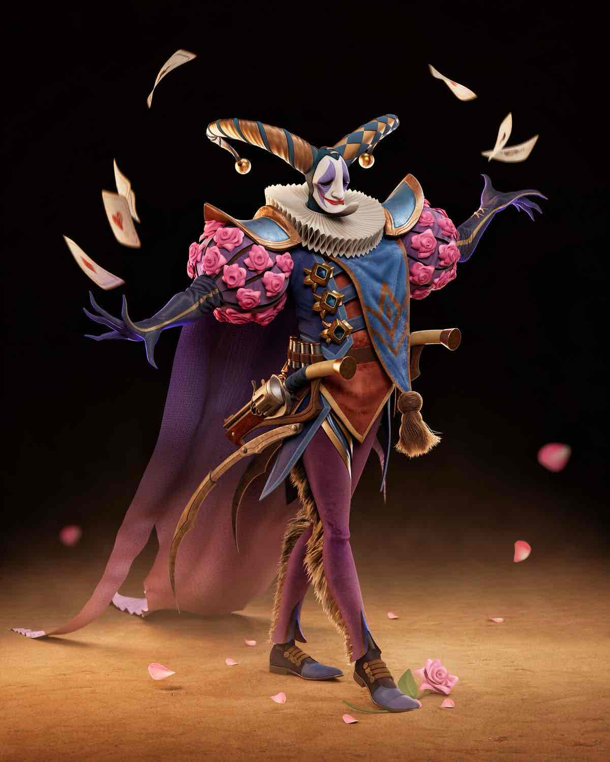 Jester Character Pose free 3D printable STL