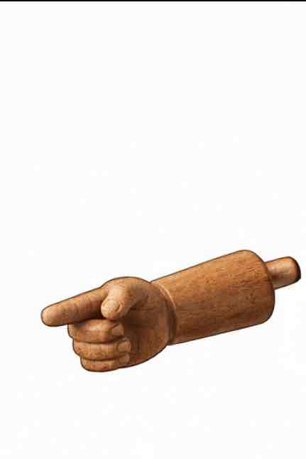 Wooden Pointing Hand free 3D printable STL