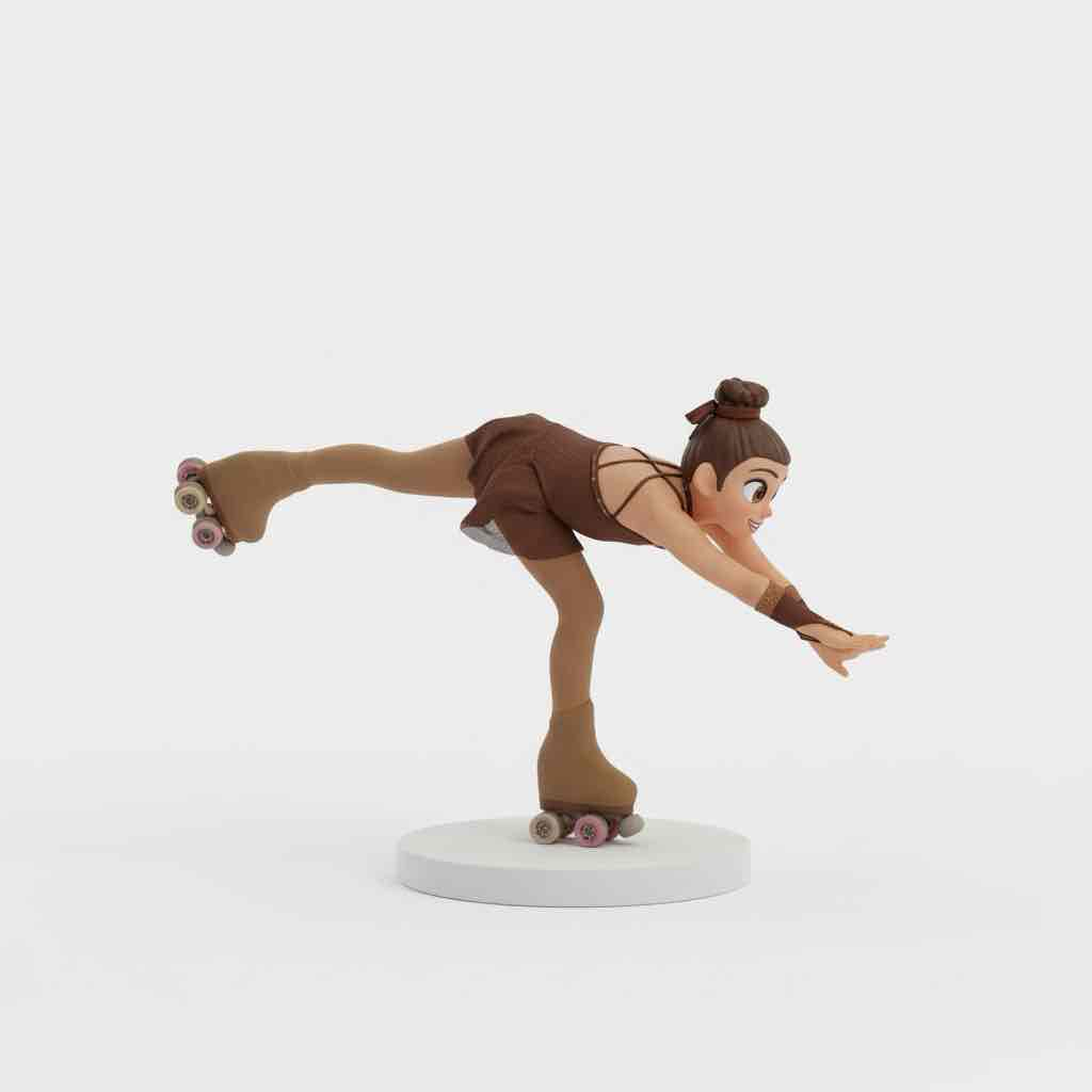 Skating Girl Figurine free 3D printable STL