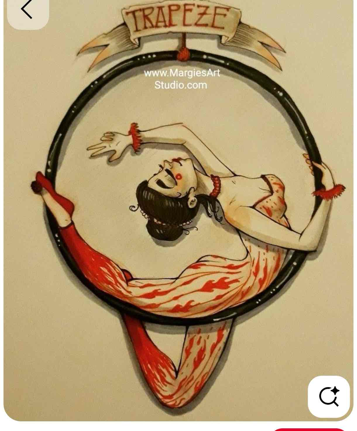 Trapeze Artist Illustration free 3D printable STL