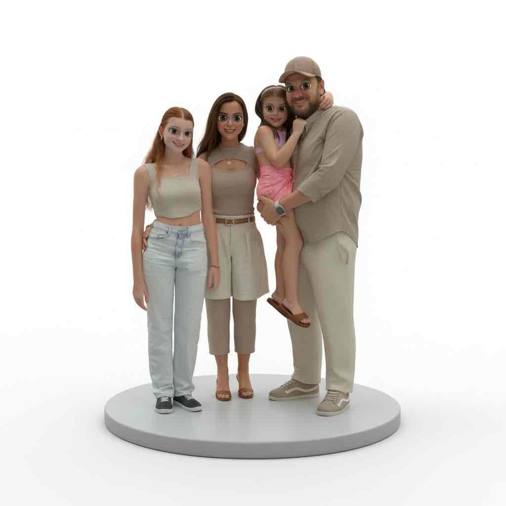 Family Figurine Group free 3D printable STL