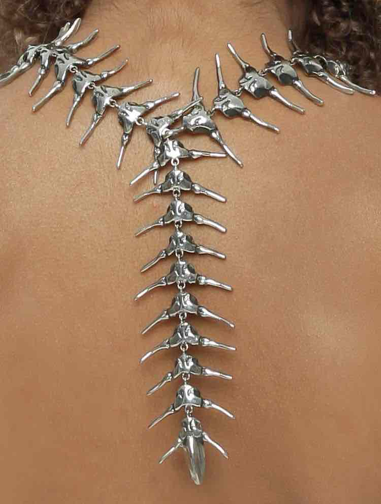 Stylized Spine Jewelry free 3D printable STL