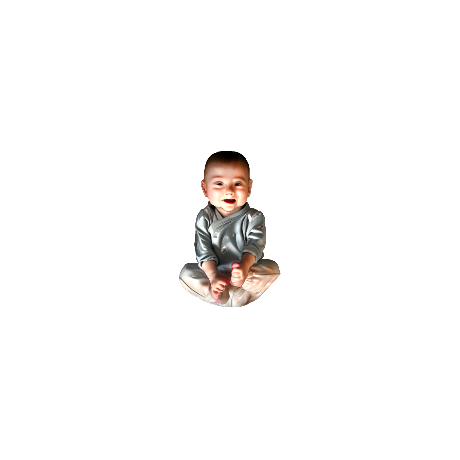 Smiling Baby Sitting free 3D printable STL