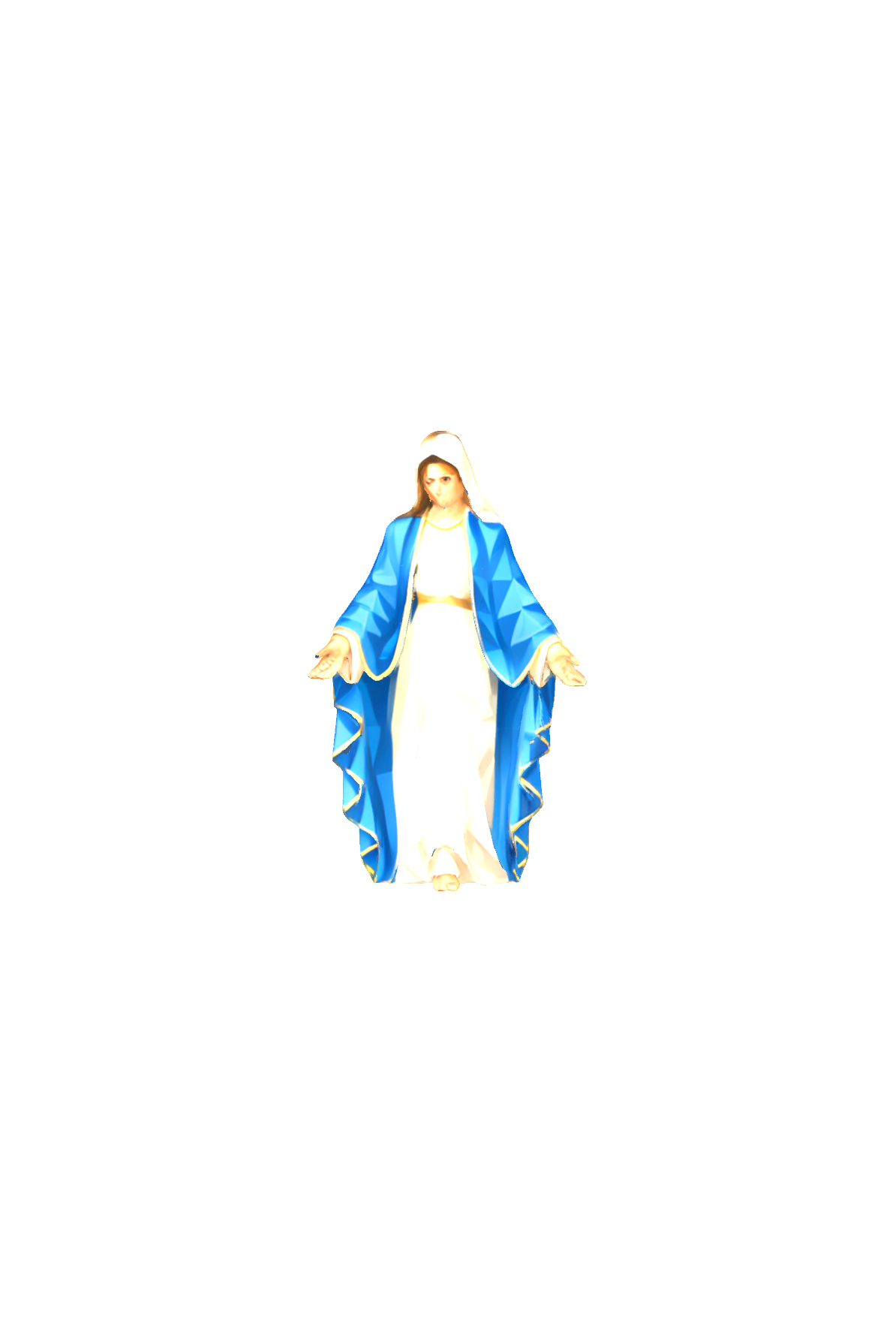 Jesus Shepherd with Sheep free 3D printable STL