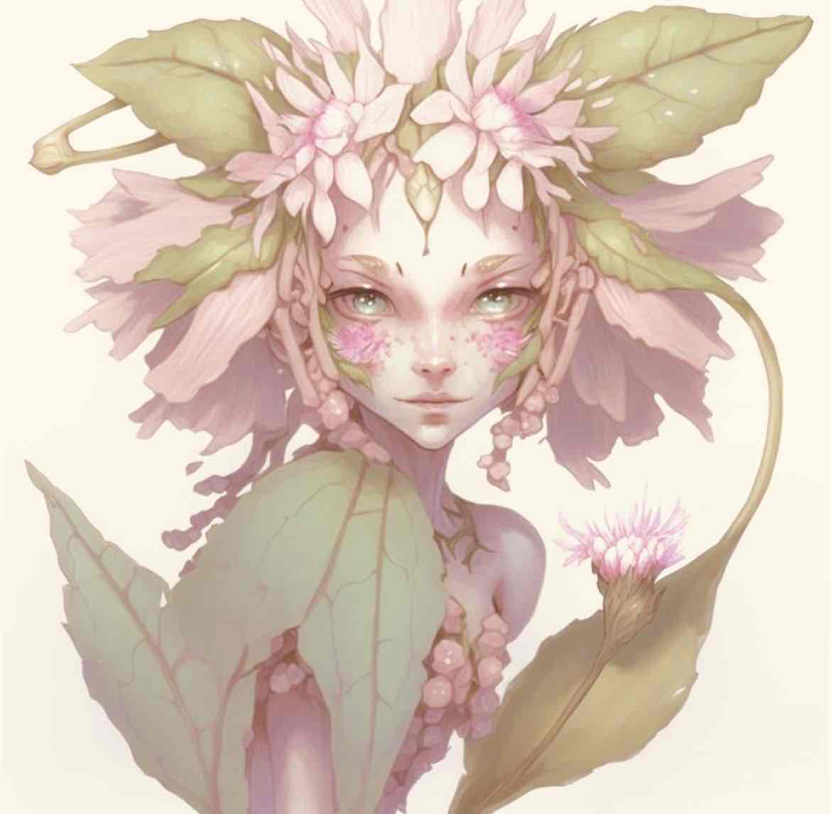 Floral Fairy Portrait free 3D printable STL