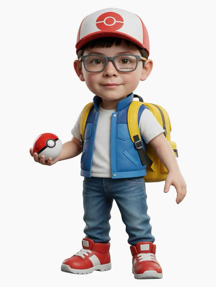Ash Ketchum Character Figure free 3D printable STL