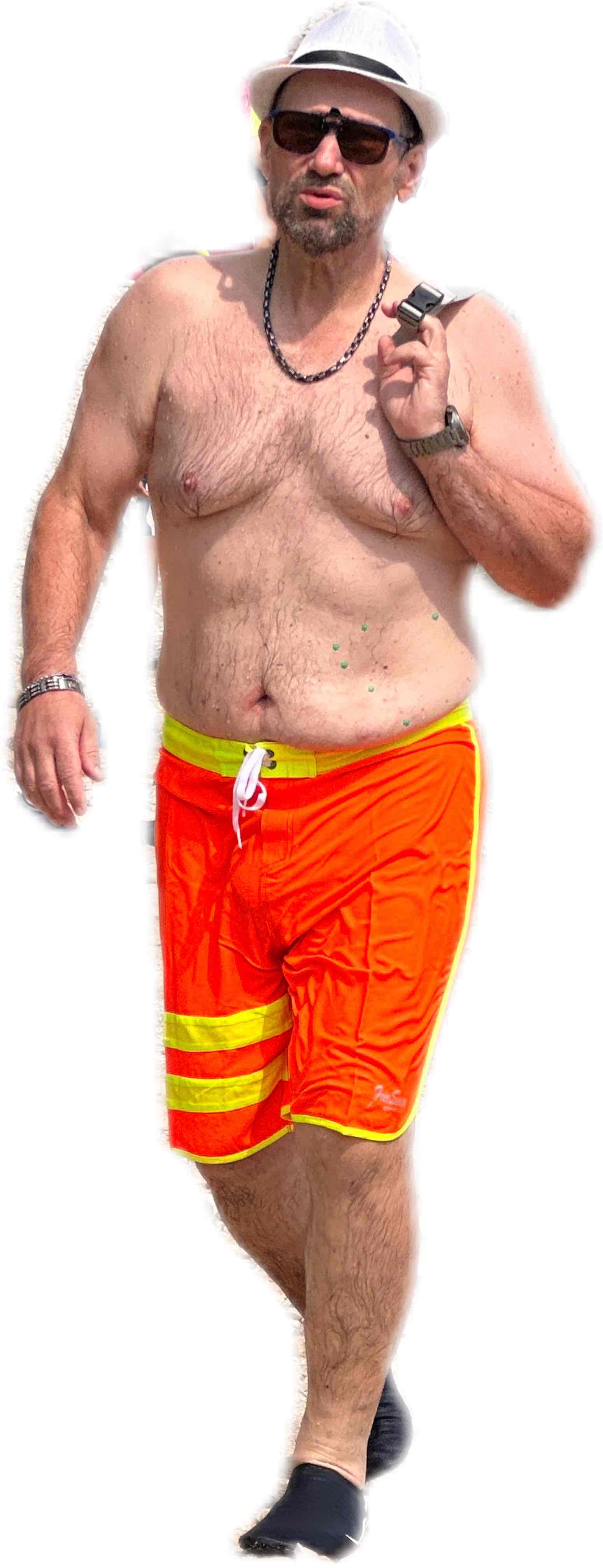 Beachgoer in Swim Trunks free 3D printable STL