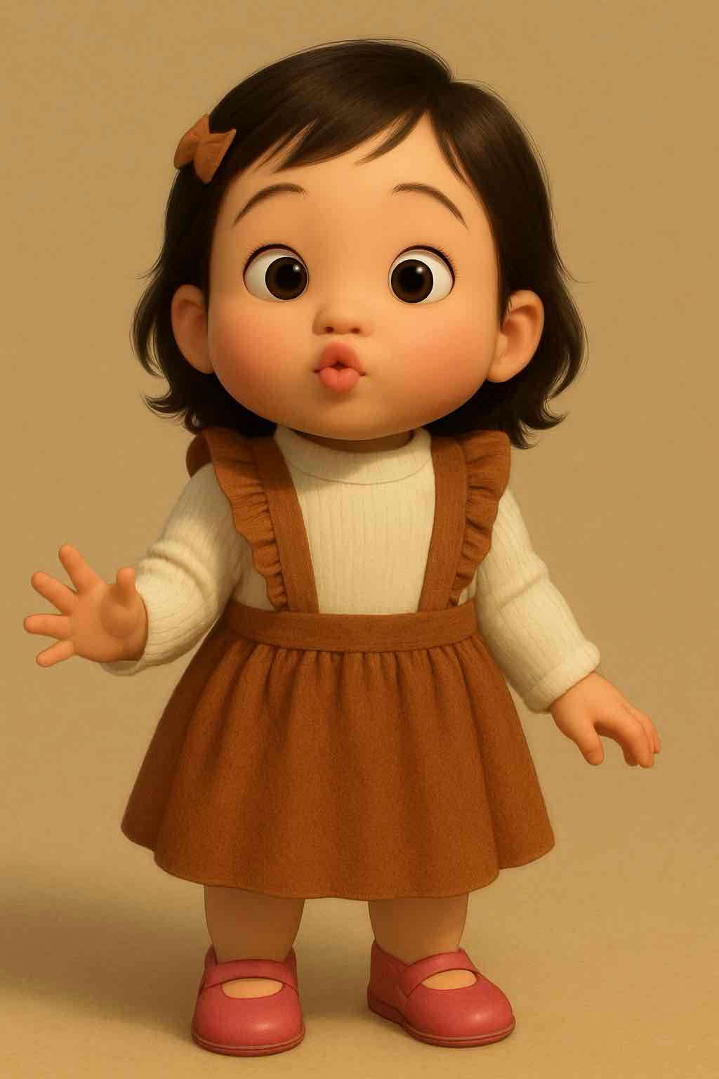 Animated Toddler Figure free 3D printable STL