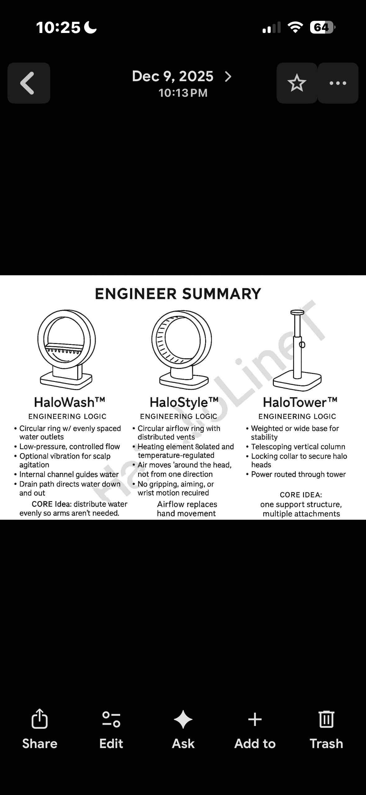 HaloWash Showerhead free 3D printable STL